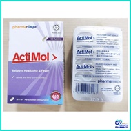 Pharmaniaga Actimol 650MG (Paracetamol) 100s tablets