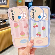 Pink and blue Hello Kitty cat Wavy case for Realme note 50 c53 c51 c51s NARZO N53 Anti fall and shoc