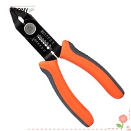 PEONIES Wire Stripper, High Carbon Steel Orange Crimping Tool, Durable Cable Tools Electricians