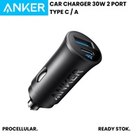 Anker Car Charger 30W 2 Port USB TYPE C A2741