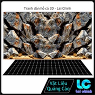 3d Glue Decal Painting, Aquarium Fish Tank Sticker, Arowana Fish Tank (Back Sticker Painting)_VD 29