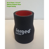 38mm to 51mm 38>51 mm 1.5">2" Forged Racing Silicone Mate Black Reducer Hose