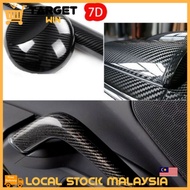 7D Real 30cm x 3m Carbon Fiber Kereta Vehicle High Glossy Shiny Carbon Fiber Wrap Film Kereta Sticke