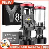 LED MINI PROJECTOR LAMP H4 Y7D SUPER BRIGHT CAR MOTORCYCLE