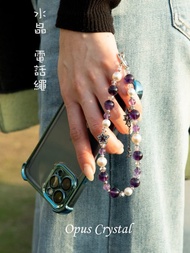 紫水晶手機繩