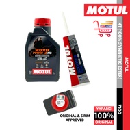 [100% ORIGINAL] MOTUL SCOOTER POWER LE MB 5W40 1L / SCOOTER GEAR OIL 80W90