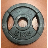 Iron Barbell Load Plate Iron Plate 5kg Hole 5cm
