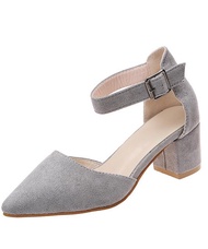 Sandals Summer Womens Shoes 2023 Trend High Heel Ankle-Strap Chunky Casual Luxury Elegant Party Pole