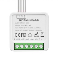 【Fast and Free Delivery】 Tuya Zigbee/Wifi 1/2/3/4CH MINI Smart Switch Two-Way Control Wireless Switc