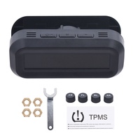 4 Types Solar/USB Powered Tire Pressure Monitoring System Tire Temperature Monitor Car TPMS Auto Sec