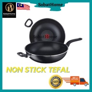 Tefal Cook Easy 32cm Non Stick Wokpan B50389 B5038995 Deep Wok Fry Frying Pan Pot Kuali Periuk Belan