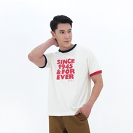 ELLE HOMME เสื้อยืด T-SHIRT สกรีน SIN1945&FOREVER ที่ด้านหน้า รุ่น W8T920