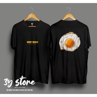 OFF DIET HOBBY T-SHIRT EATING EGG CEPLOK PREMIUM DISTRO COTTON COMBED 30S MEN Wanita - 3Y STORE