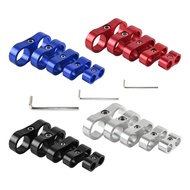 4PCS Braided Hose Separator Clamp Adapter 4AN 6AN 8AN 10AN 12AN Fuel Line Fitting Bracket Aluminum A