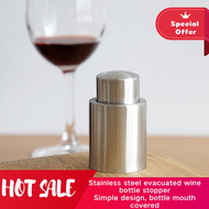 Stainless Steel Wine Stopper for Freshness: Vacuum Sealed, Leakproof, Reusable Wine Corks, Bottle Sealing Essential, Perfect Home and Bar Wine Saver, Great Gift for Wine Lovers