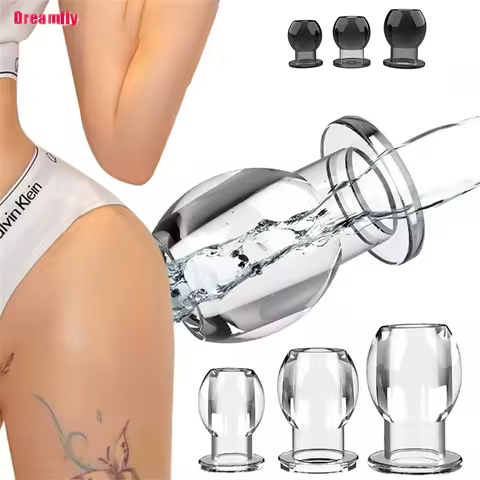 Hollow Anal Plug Butt Plug Anal Dilator Anus Tunnel Expansion Prostate Massager Sextoy Vagina Anchor