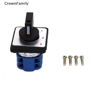 [CrownFamily] 440V 20A 4-Position 0-1-2-3 Rotary Selector Changeover Switch Stock LW26-20/2
 [MY]