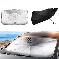 Car Sun Shade Foldable Car Sunshade Umbrella Car Parasol Auto Accessories Interior For Mazda 3 323 CX8 CX9 CX7 MX5 BT50 Mazda 6 2 5 CX3 CX5 RX8 RX7 CX30
