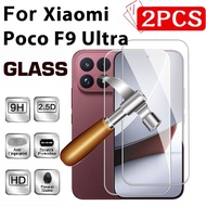 2Pcs Clear Screen Protector For Xiaomi Poco F9 Ultra Unlock 9H Tempered Glass PocoF9 Pro F9Ultra F9P