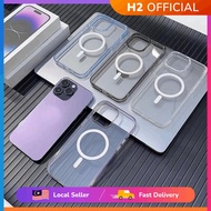 H2 Aurora Series Clear Magnetic Transparent Anti Drop Protection Case For iPhone 15 14 13 12 11 Pro 
