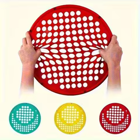 Portable Hand Exerciser Silicone Elastic Resistance Net 17.78cm Three Colors Available - Home Traini