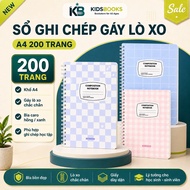 XO Spring Notebook 200 pages A4, Cornell Grid Notebook Smart Notebook - KIDSBOOKS (8070)