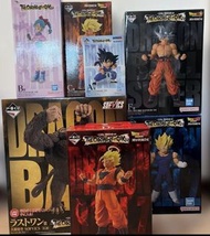 （全新未開封）七龍珠 THE CHRONICLE OF GOKU一番賞  一套7隻公仔加一堆小賞