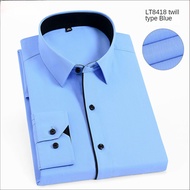 White Shirt for Men Long Sleeves Office Business Button-down Dress Shirts Casual Male Korean Fashion