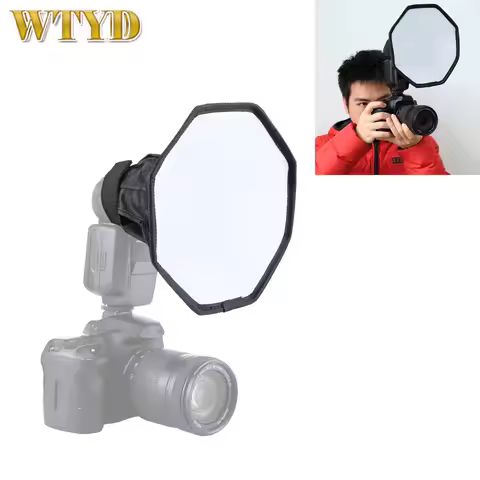PULUZ 20cm Octangle Style Foldable Soft Flash Light Diffuser Softbox