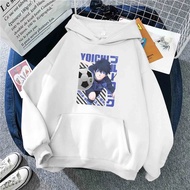 T-ShirtYOICHI ISAGI anime blue lock hoodie fleece material anime jacket blue lock hoodie YOICHI blue