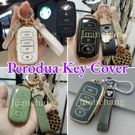 Perodua Myvi Ativa New Alza FACELIFT  Key Cover Sarung Kunci Kereta 2022 Keyless Car Key Case Casing