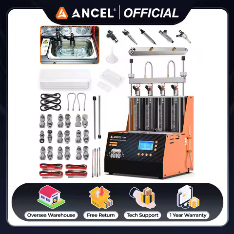 ANCEL JC400 Car GDI Piezo Fuel Injector Cleaner & Tester Cleaning Machine 110V/220V Ultrasonic Clean