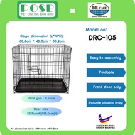 DR. CAGE DRC-105 1 Door Pet Cages Wrought Iron with Powder Coating / Dog Cage / Sangkar Anjing