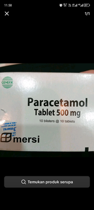 Paracetamol 500 mersi
