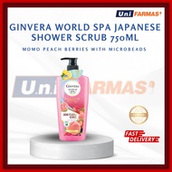 GINVERA WORLD SPA SHOWER SCRUB WITH MICROBEADS 750ML JAPANESE/SPA BALINESE