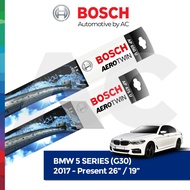 BOSCH AEROTWIN PLUS FLATBLADES WIPER SET FOR BMW 5 SERIES (G30) 2017-PRESENT (26"/19")