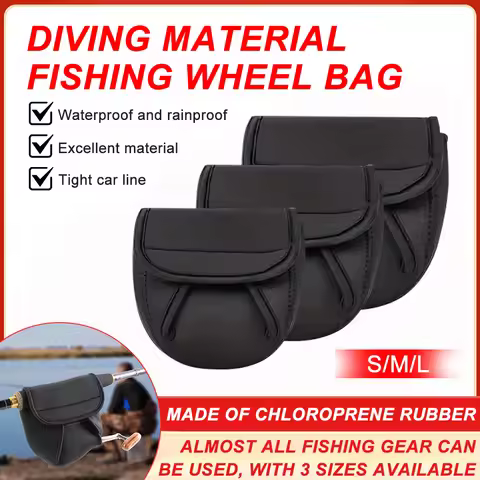 Fishing Reel Cover Protective Bag Portable Fishing Reel Bag Fishing Spinnings Reel Pouch Baitcasting
