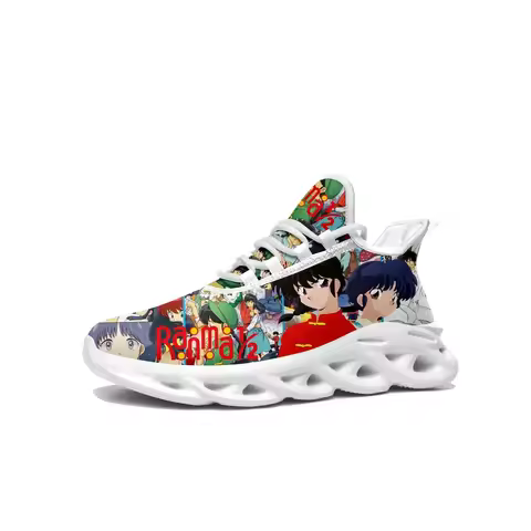 Ranma 1/2 Flats Sneakers Mens Womens Teenager Sports Running Shoes High Quality Tendo Akane Cartoon 