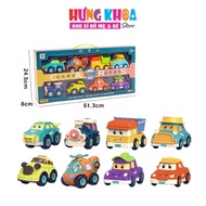 Toy set of 8 Poli cars, super cute and colorful flying squad