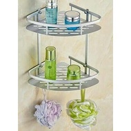 Bathroom Aluminum Corner Shelves 2 Stacking - Soap And Shampoo Holder