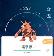 Pokemon GO 電擊獸 Electabuzz 色違 / 異色 / Shiny / 閃光 寵物小精靈 寶可夢 Pokémon go