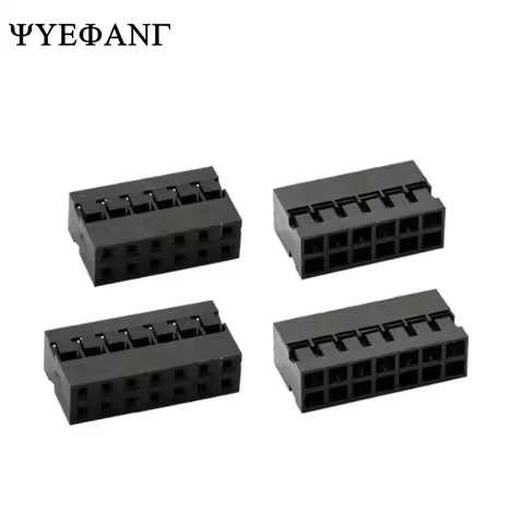 10pcs Dupont 2.0 Two Row Pitch 2.0mm Dupont Head 2x2P/3P/4P/5P/6P/7P/8P Dupont Plastic Shell, Spacin