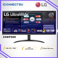 LG 34" 34 34WP500 FHD IPS HDR10 75Hz AMD Freesync Ultrawide Monitor