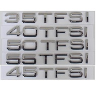 Chrome 35TFSI 40TFSI 45TFSI 50TFSI 55TFSI TFSI Emblems Badges  Symbols for Audi A3 A4 A5 A6 A7 A8 A4