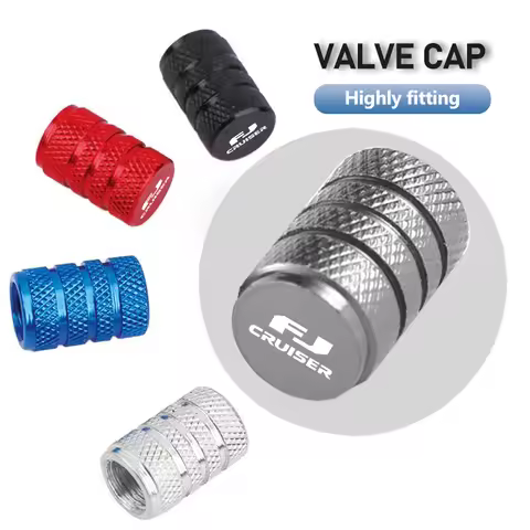 For Toyota 4PCS Car Wheel Tire Valve Cap Cover Airdust Waterproof FJ Cruiser FJ40 2007–2017 Legendar