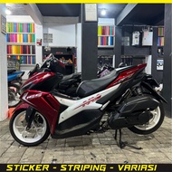 STRIPING STICKER ALL NEW AEROX CONNECTED 155 NVX TRANSPARENT Uv PHILIPPINES VIBES LIS MOTIP