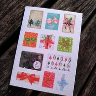 手繪水彩風耶誕禮物插畫 卡片 聖誕卡 印刷品