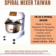 Jual Spiral Mixer Kapasitas Tepung 25 kg ( Adonan sampai 40 kg)