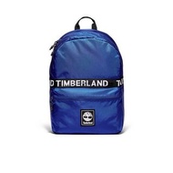 【Timberland】中性經典藍品牌織帶LOGO雙肩後背包