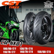 ยางยี่ห้อ CST รุ่น CM-S3  ขนาด 120/70ZR17, 160/60ZR17, 180/55ZR17, 190/55ZR17, 200/55ZR17 (ไม่ต้องใช้ยางใน)